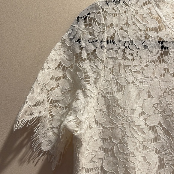 NWT- Polly Cooper fully lined White lace dress - Picture 5 of 8